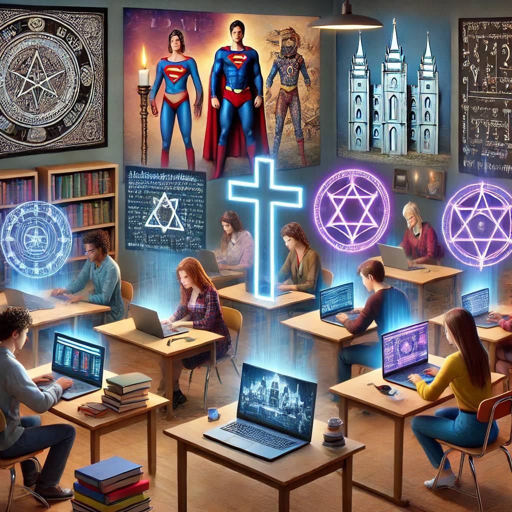 computer class Image created in Dalle for Patheos.